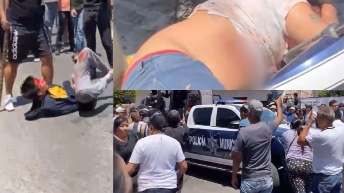 VIDEO: Habitantes de Taxco golpean brutalmente a presuntos secuestradores y homicidas de la pequeña Camila