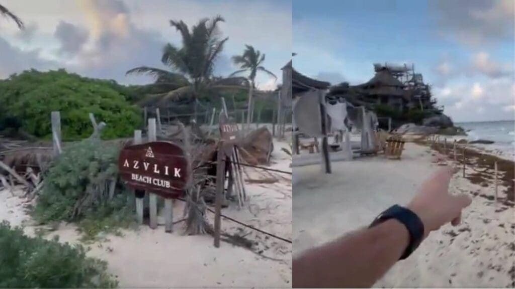 Denuncian al hotel Azulik de Tulum por privatizar playa pública