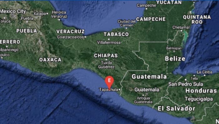 Sismo de magnitud 5.2 sacude a Chiapas