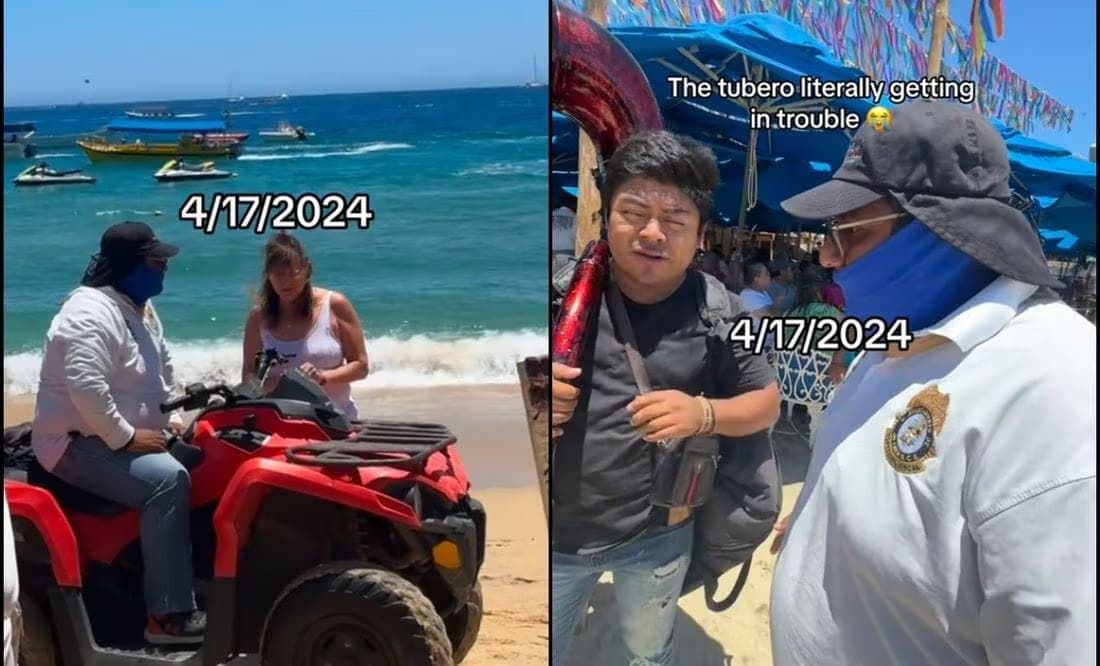 VIDEO: Turista pide retirar grupo de banda de la playa en Los Cabos