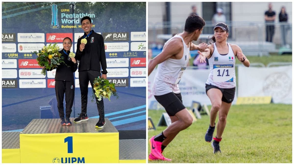 Mayan Oliver y Manuel Padilla ganan medalla de oro en Copa del Mundo de Pentatlón Moderno