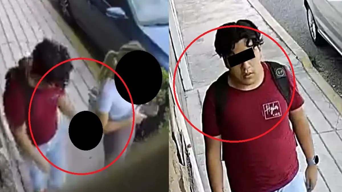 Video: Exhiben a sujeto que manoseó a una joven en calles de Puebla