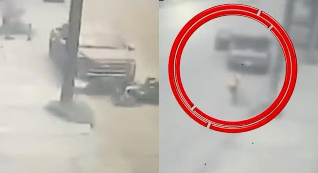 Video: Atropellan a dos ladrones que habían robado 2.5 mdp en Nuevo León; uno murió