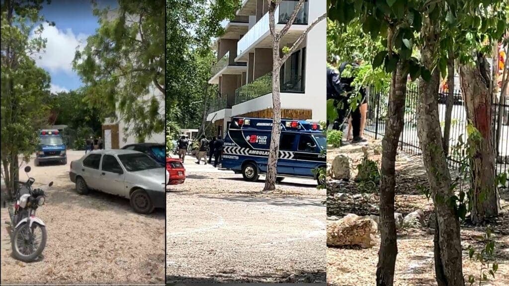 Captan a una mujer queriendo arrojarse del segundo piso de un hotel en Tulum