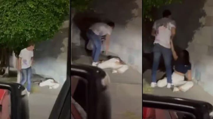 Video: Vecinos grabaron intento de feminicidio a una joven de 17 años en Guanajuato