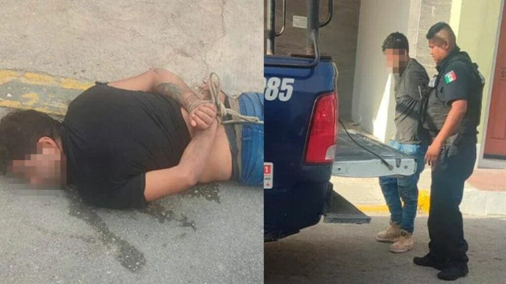 Amarran a sujeto que quiso abusar de una venezolana en Playa del Carmen