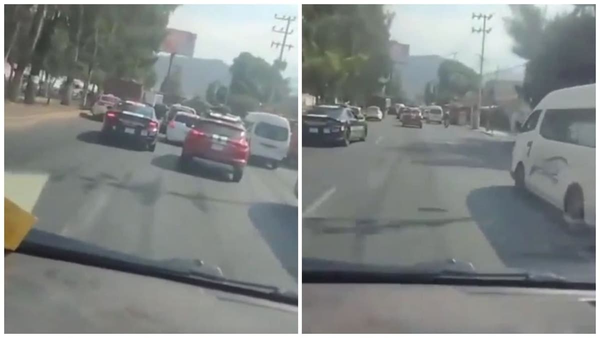 Video: Captan persecución policiaca en carretera federal Los Reyes-Texcoco, Edomex; un hombre queda abatido