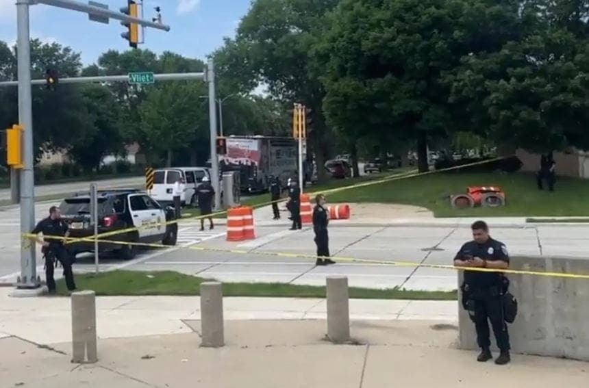 Video: Policía mata a un hombre armado con un cuchillo cerca de la Convención Republicana en Estados Unidos