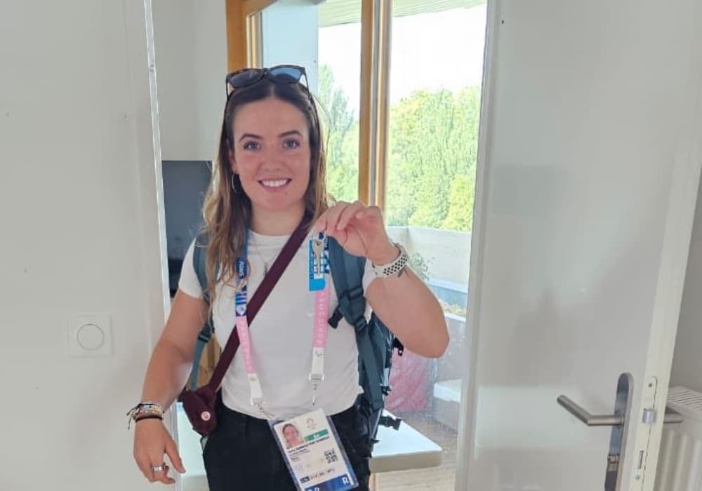 Sofía Reinoso es la primera atleta mexicana que se instala en la Villa Olímpica de París