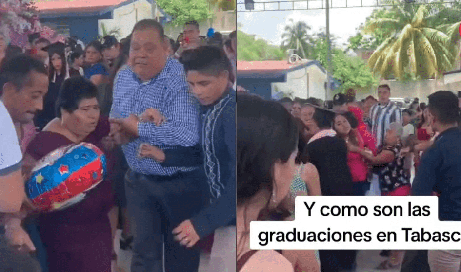 VIDEO: Dos mamás tienen fuerte pelea en plena graduación de secundaria