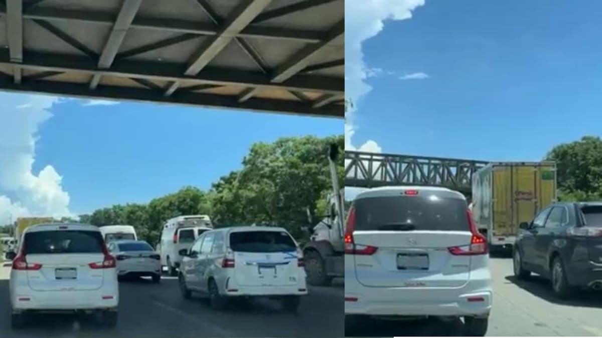 Taxistas bloquean la carretera de Tulum a Playa del Carmen tras la detención de su líder sindical