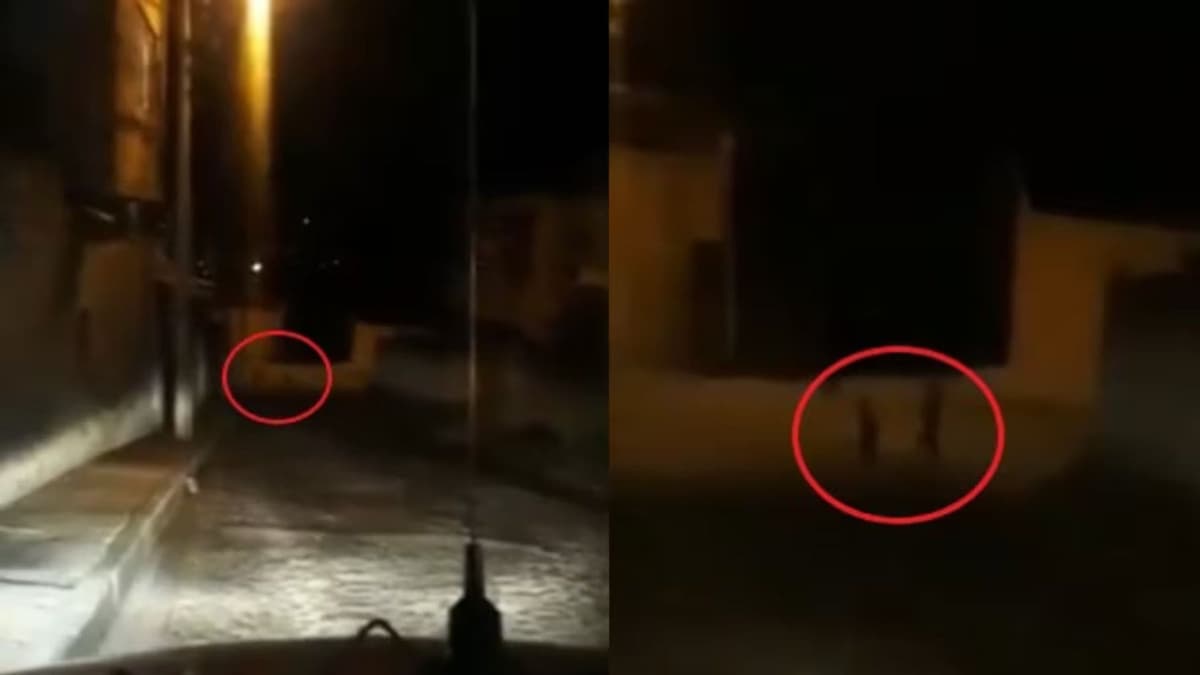 Taxista capta supuestos duendes jugando de noche por las calles