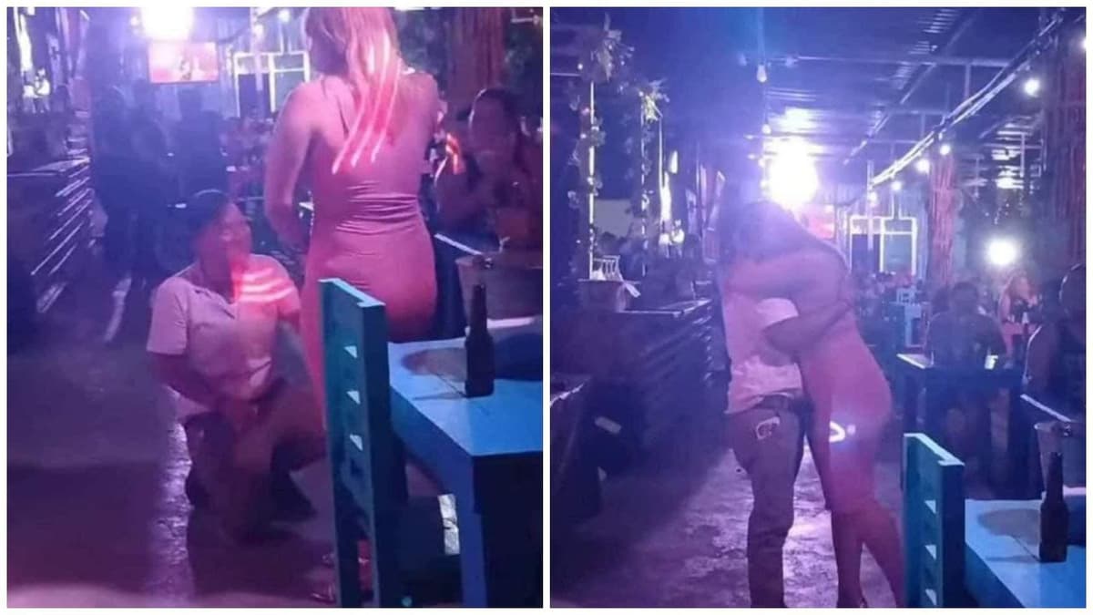 Le promete sacarla del table y ¡sí le cumple!, hasta anillo para boda le entregó