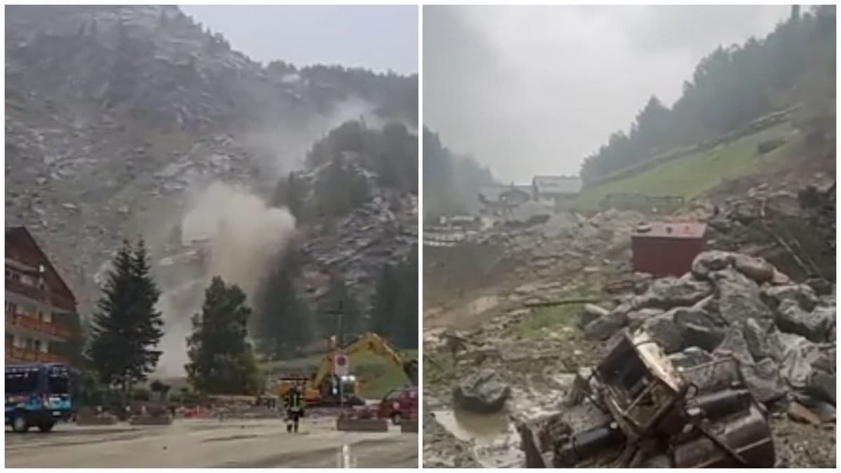Video: Deslizamiento de tierra deja a más de dos mil turistas atrapados en los Alpes suizos