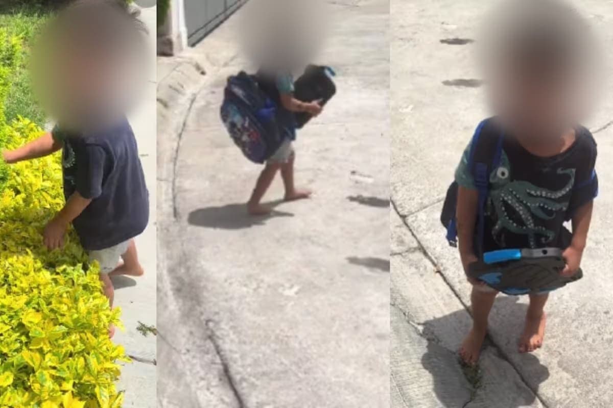 VIDEO: Tras berrinche de su hijo, madre le da la maleta para que se vaya como dijo