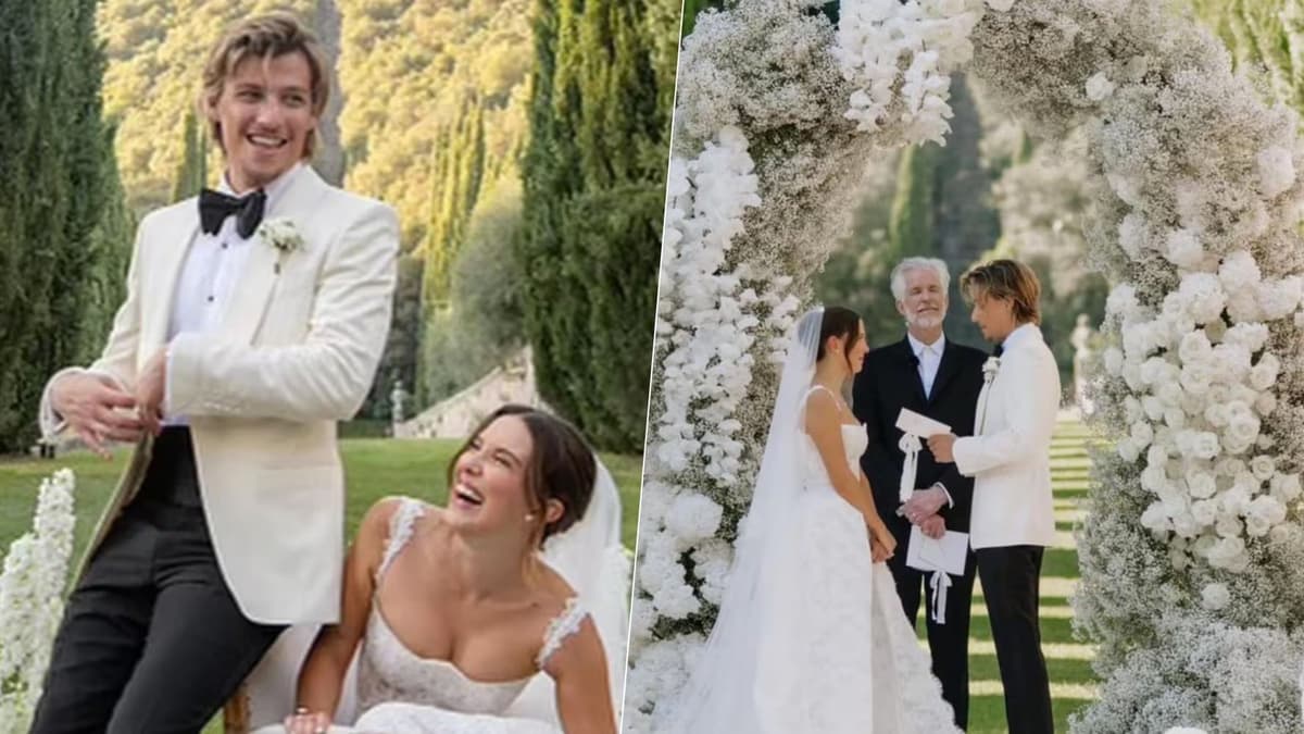 Así fue la lujosa boda de Millie Bobby Brown con Jake Bongiovi