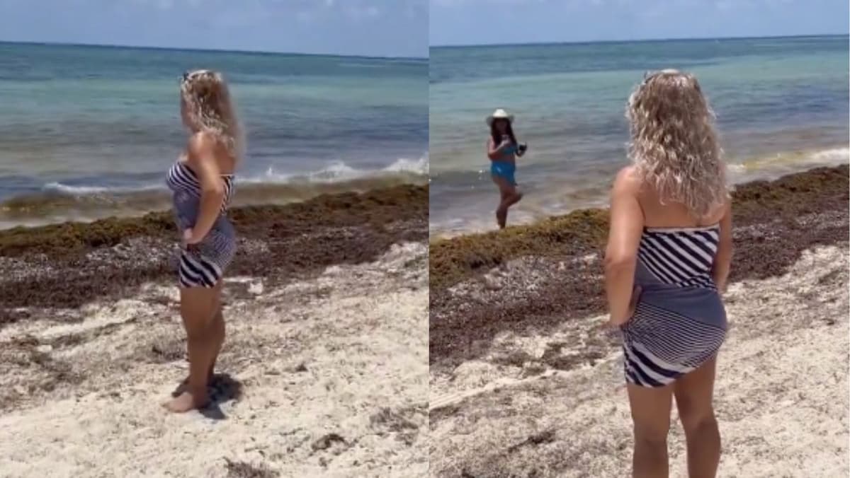 Surge “Lady Playa” en Isla Blanca: Mujer intenta desalojar a turistas de una playa pública al norte de Cancún