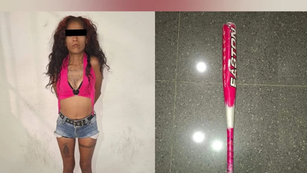 Mujer golpea con un bate a su vecino por negarle una esponja para lavar su carro en Nuevo León