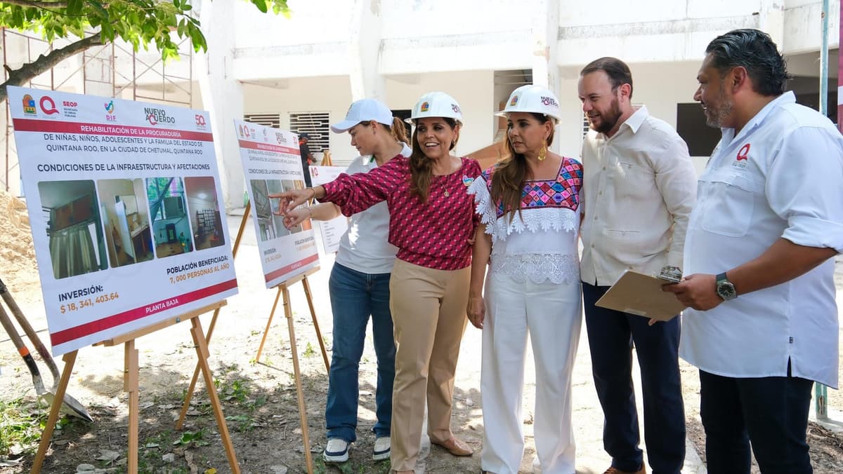 Anuncia Mara Lezama rehabilitación y equipamiento de la Procuraduría de Protección de Niñas, Niños y Adolescentes de Chetumal