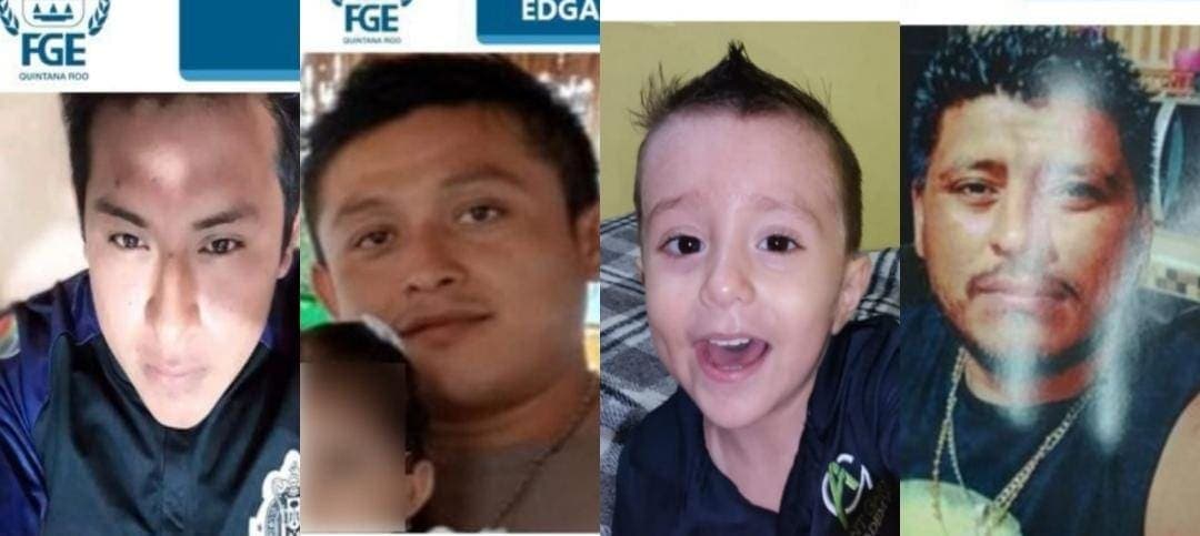 Buscan a tres hombres y a un niño reportados como desaparecidos en Quintana Roo
