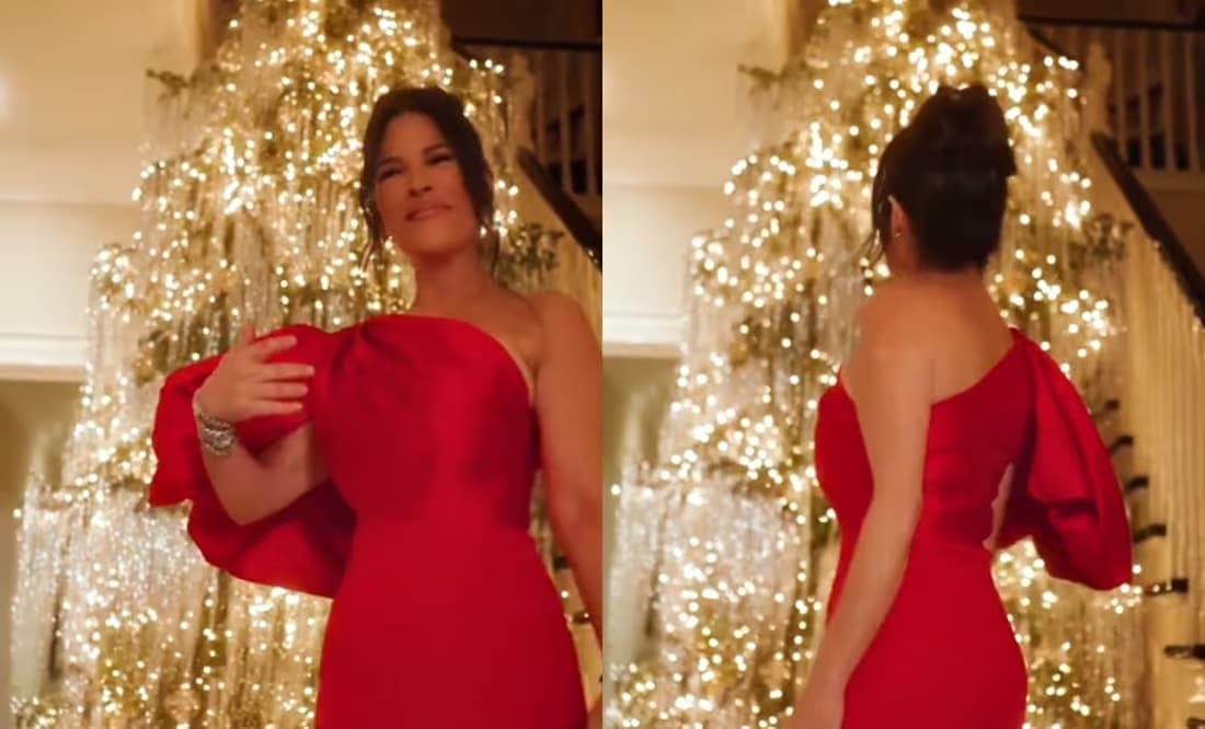 Martha Debayle desata críticas por su árbol de Navidad hecho de 42 mil hilos plateados