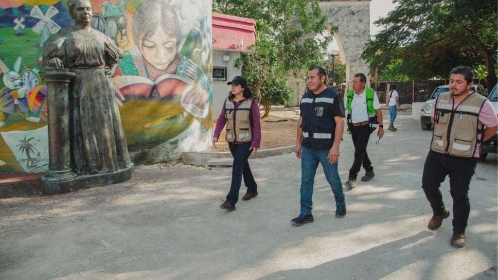 Supervisa Estefanía Mercado obras de infraestructura en Playa del Carmen