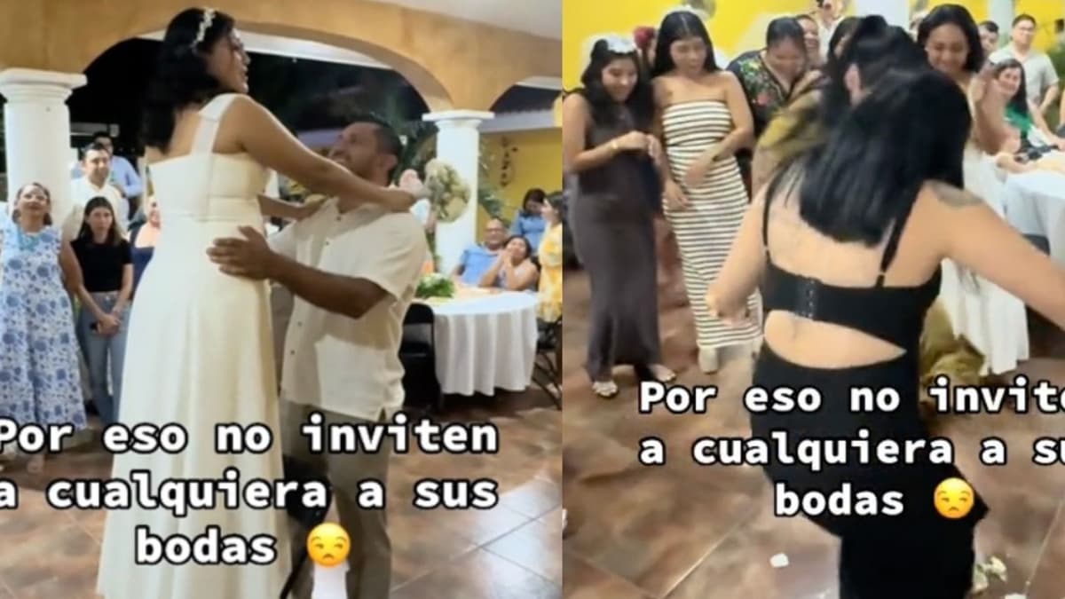 VIDEO: Invitadas se ganan el ramo de la novia y lo pisotean frente a ella