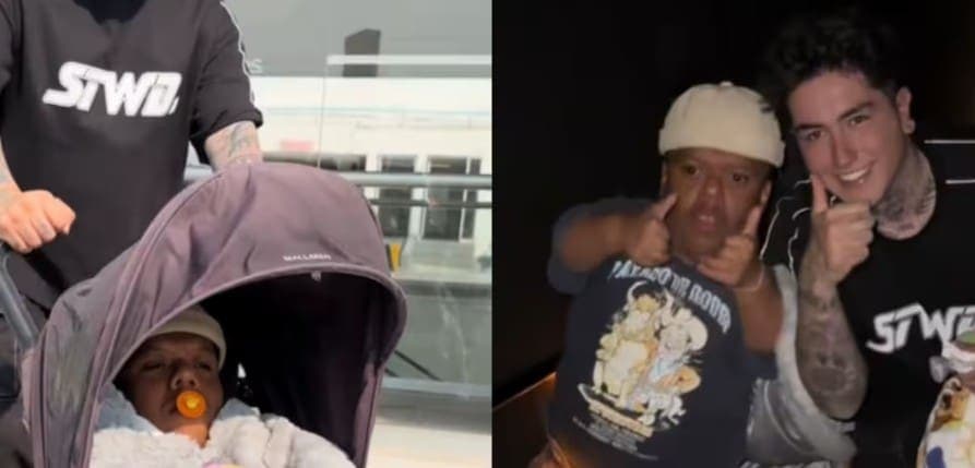 Video: Sujeto se vuelve viral tras entrar gratis al cine vestido de bebé