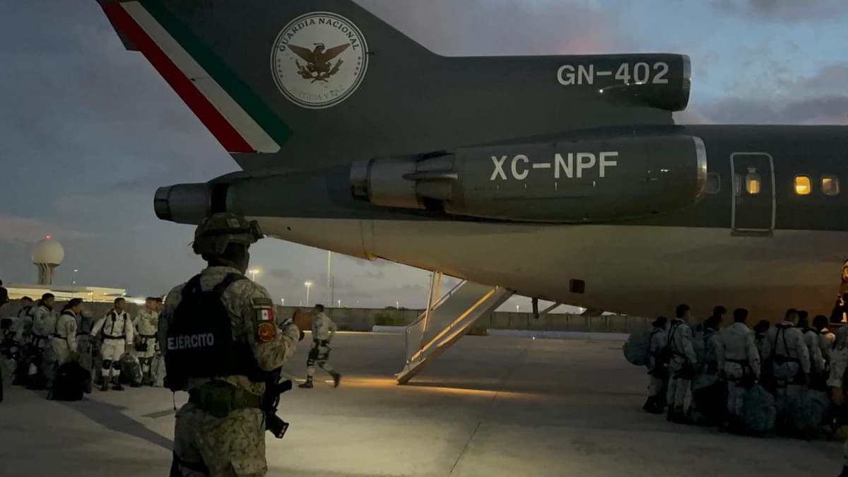 Video: Envían a 120 elementos de la Guardia Nacional desde Cancún para reforzar la frontera con EU