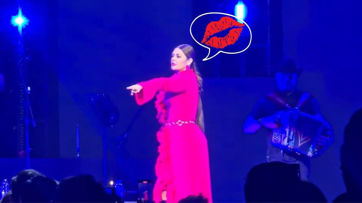 Video: Cantante Yuridia sorprende al público tras pedirle a su esposo que bese a una fan en concierto