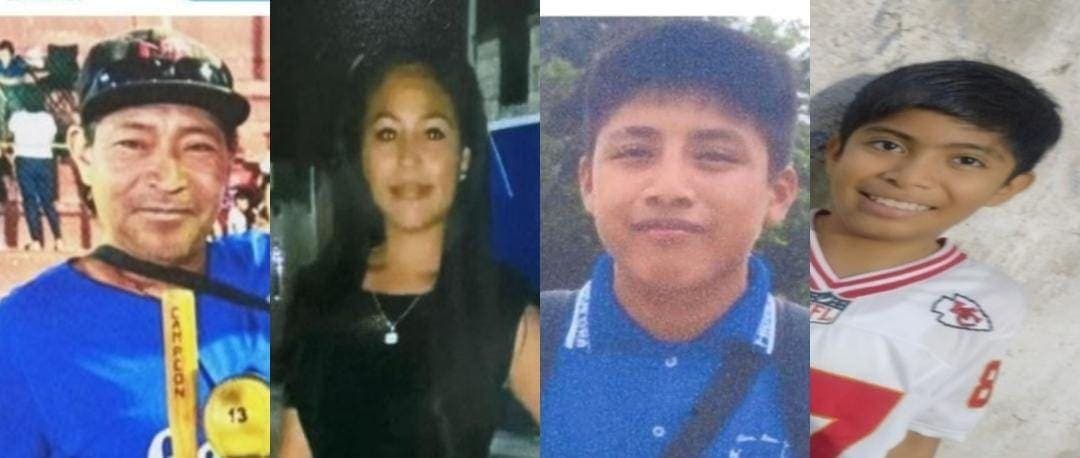Buscan a un hombre, una mujer y dos menores desaparecidos en Quintana Roo