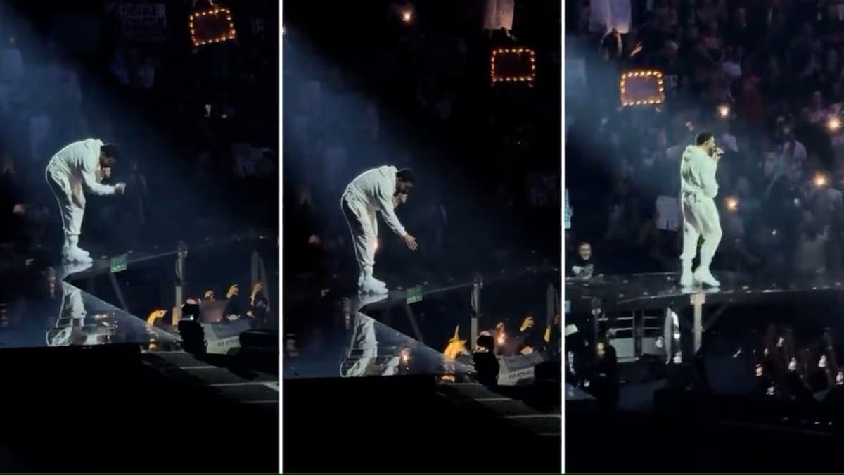 Video: Drake regala 20 mil dólares a fan tras jugar piedra, papel o tijera en un pleno concierto