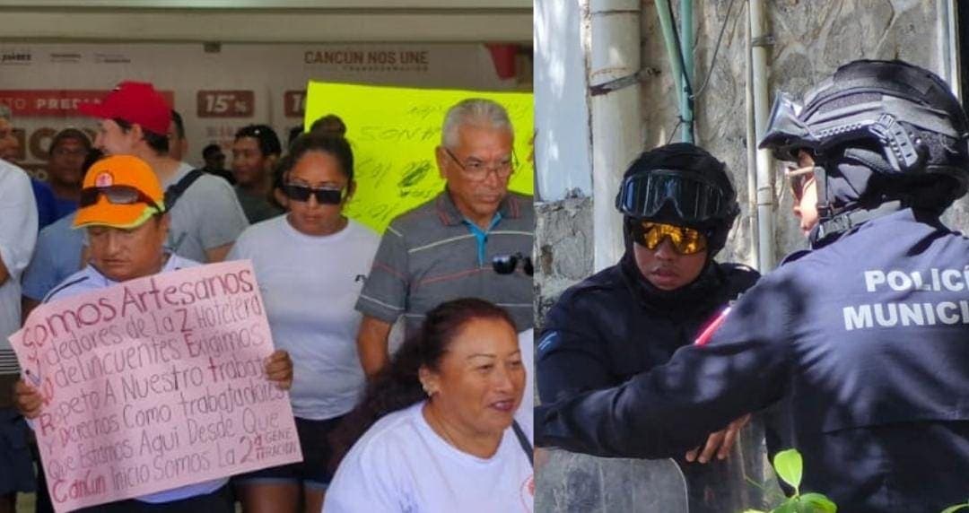 Comerciantes de Cancún exigen que los dejen vender en playas; amagan con bloquear Zona Hotelera