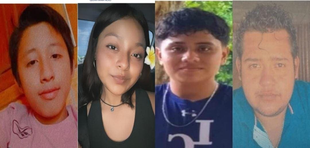 Reportan como desaparecidos a dos hombres y dos menores en Quintana Roo