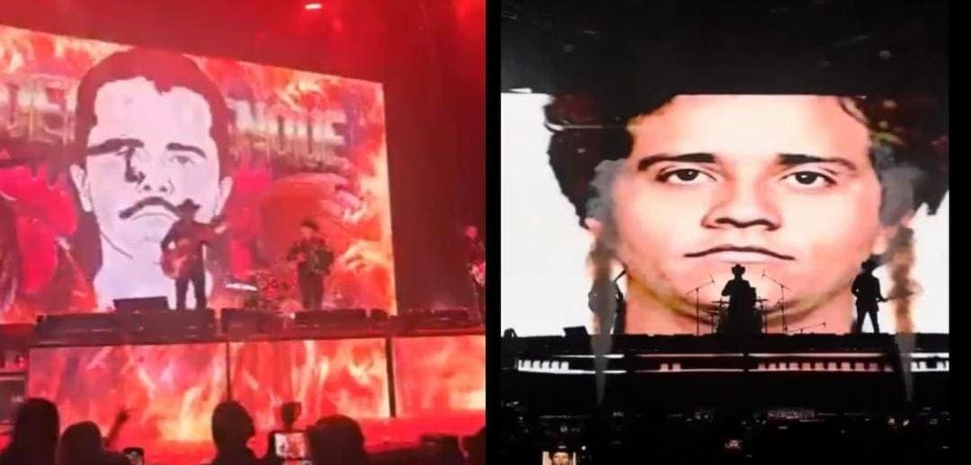 Cancelan visas a Los Alegres del Barranco por mostrar imágenes de "El Mencho" en Jalisco