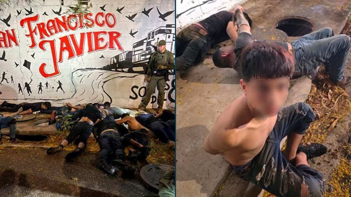 Patrulla Fronteriza detiene a 11 migrantes que intentaban ingresar a Estados Unidos por un desagüe de Laredo