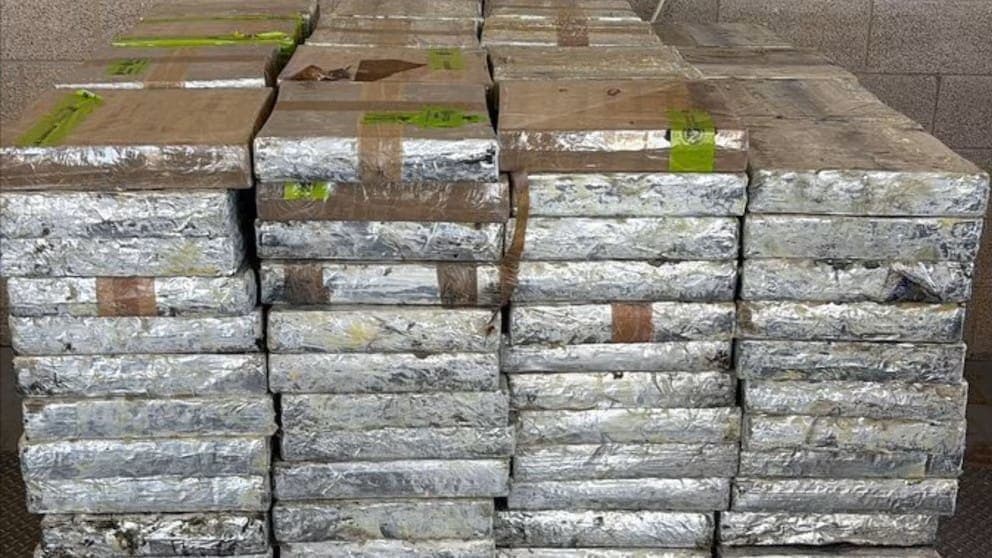 Incautan en Estados Unidos metanfetamina oculta en chiles morrón y pepinos provenientes de México