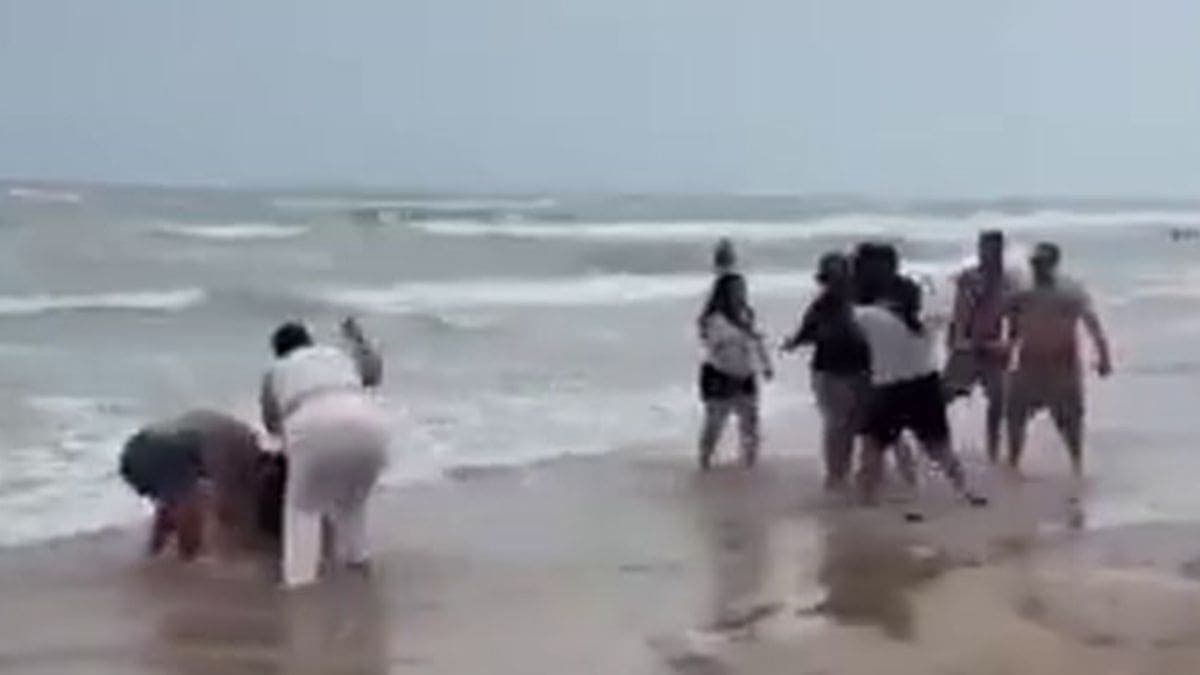 VIDEO: Captan a turistas peleando en playa de Acapulco durante Semana Santa