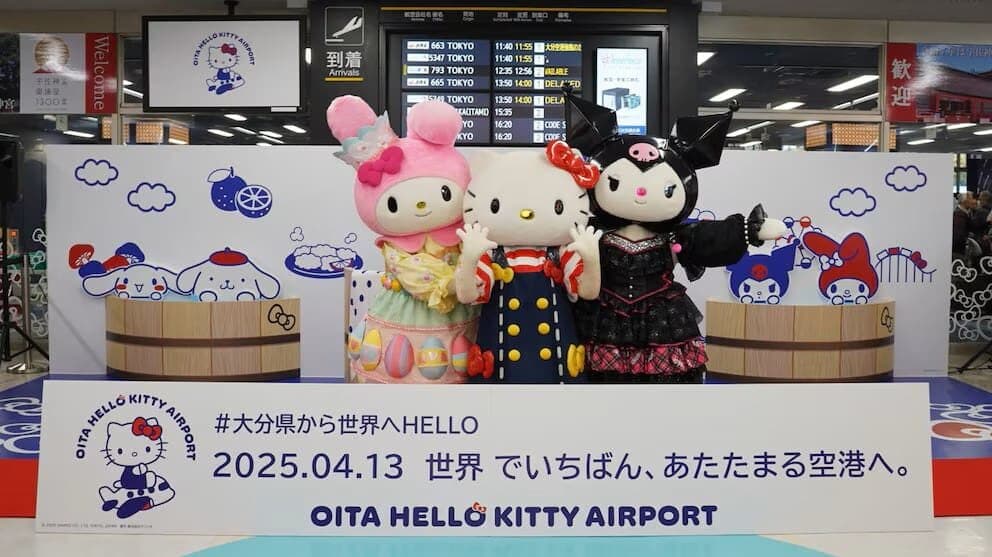 Aeropuerto cambia su nombre oficial a 'Hello Kitty' para atraer turistas en Japón