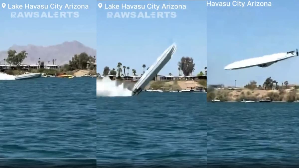 Video: se vuelca la lancha "Freedom One" durante el Desert Storm Shootout en Arizona, Estados Unidos