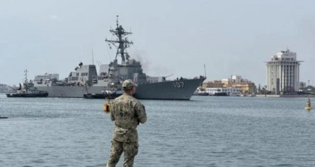 Se encuentra en Veracruz el buque de guerra USS Gravely por orden de Donald Trump