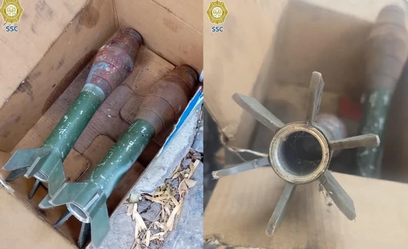 Hallan dos granadas en plena vía pública en CDMX