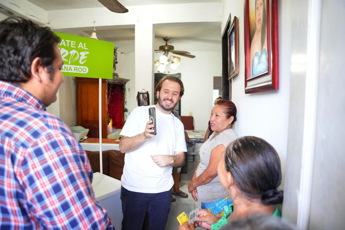 Fortalece Fernando Muñoz a la familia Verde en Playa del Carmen