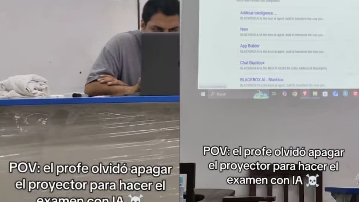 VIDEO: Alumnos descubren a maestro utilizando Chatgpt para hacer examen