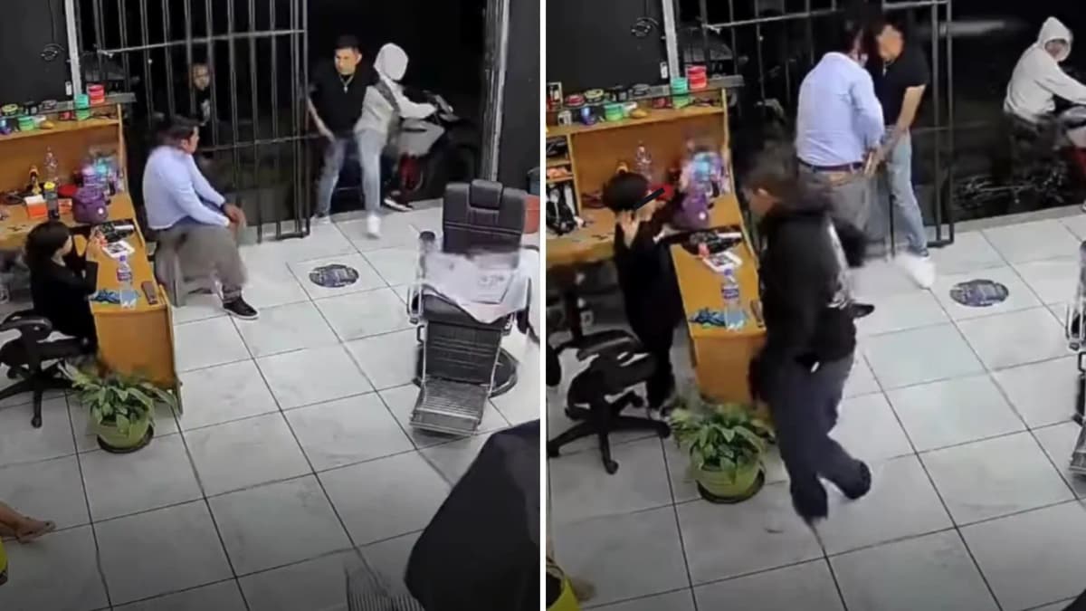 Video: Sujetos asaltan a clientes de una barbería en Ecatepec, Edomex