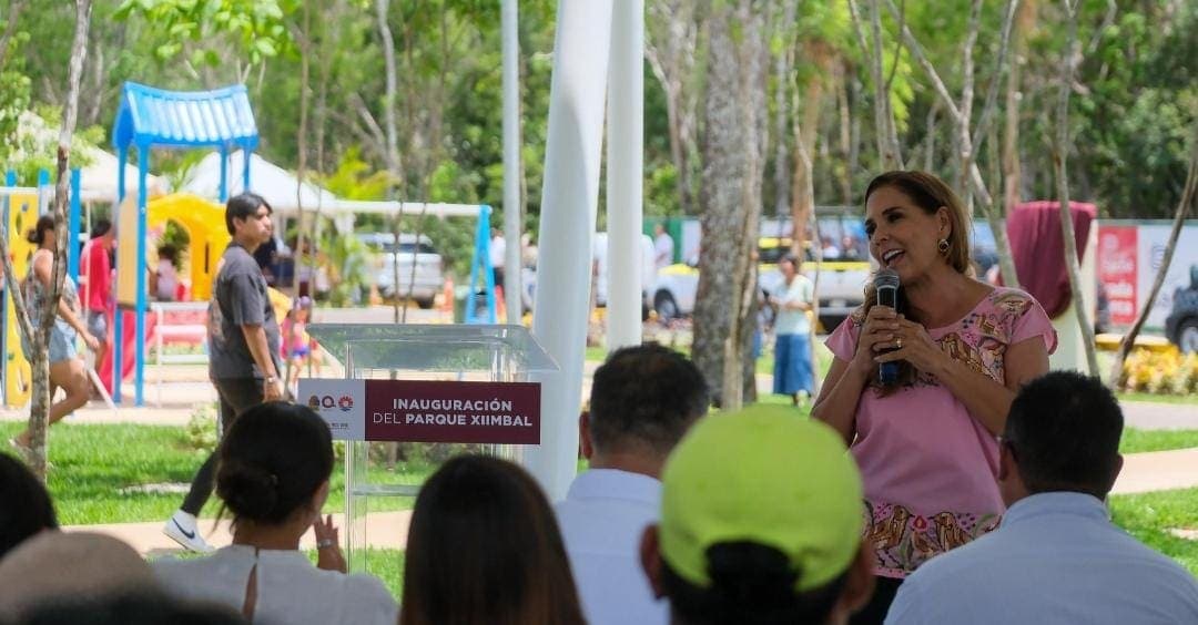 Inaugura Mara Lezama el nuevo parque Ximbal en la supermanzana 249 de Cancún
