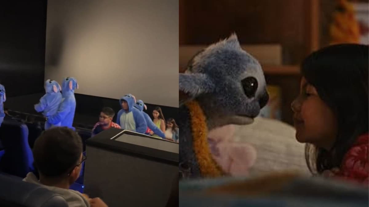 Video: Familia se disfraza de Stitch en la premier de la película live action, en México