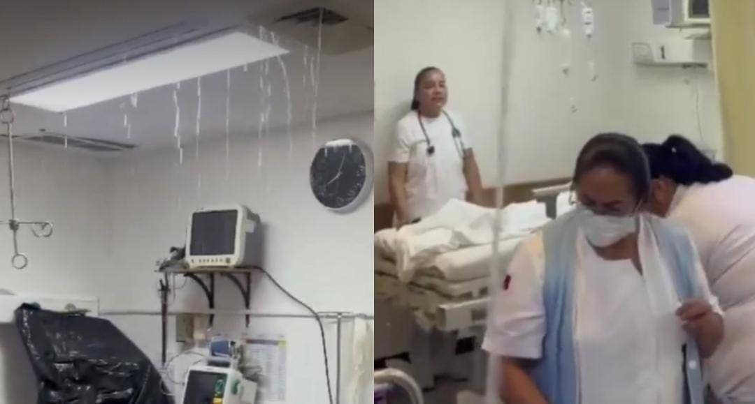 Video: Se inunda hospital del ISSSTE en Ixmiquilpan, Hidalgo; pacientes debieron ser reubicados