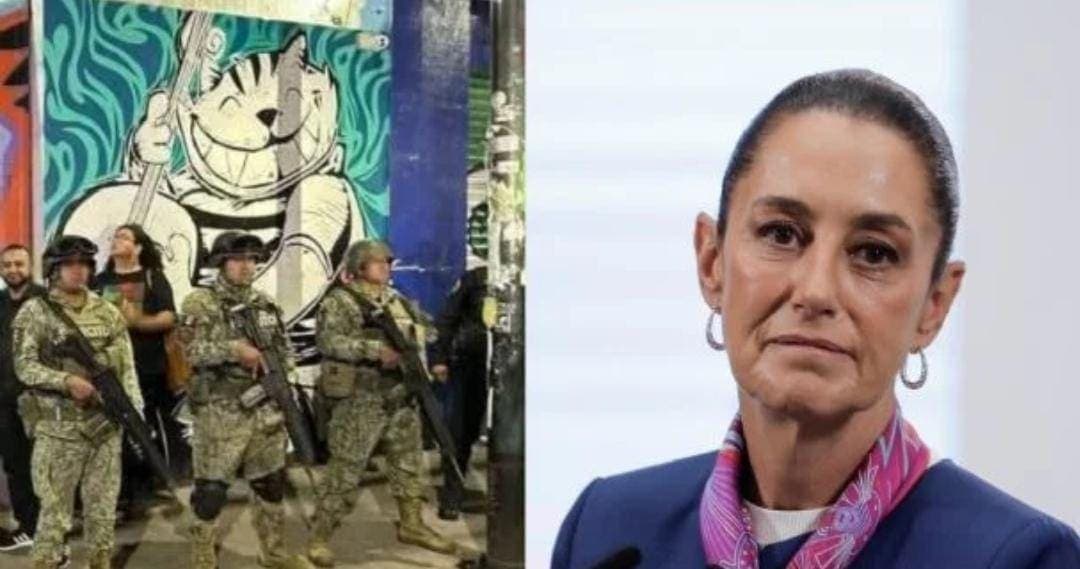Video: Promete Claudia Sheinbaum revisar protocolos tras intervención de militares en concierto en Cdmx