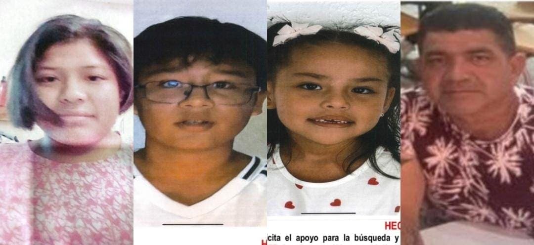 Buscan a dos hombres y cinco menores desaparecidos en Quintana Roo